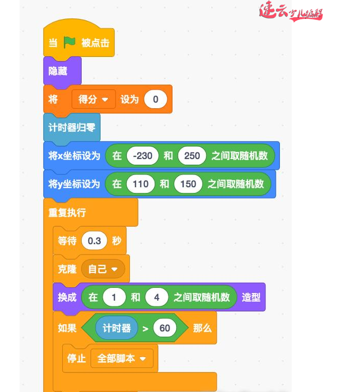 山东少儿编程：用Scratch编程制作字母游戏~济南少儿编程~少儿编程(图3)