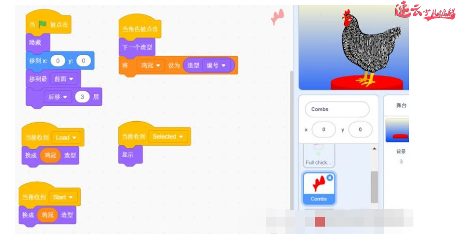 济南少儿编程：编程让孩子喜欢上画画！~绘制百变公鸡！~山东少儿编程~少儿编程(图8)